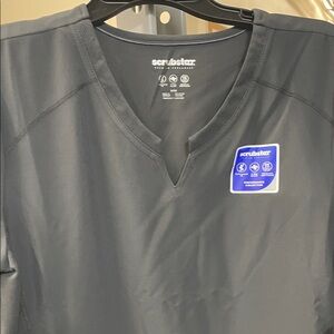 Scrubstar Charcoal V-Neck Scrub Top